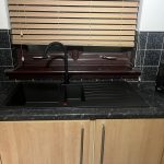 black kitchen sink