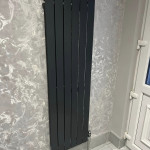 vertical black radiator