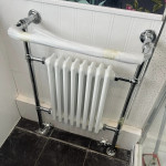 Bathroom radiator installation