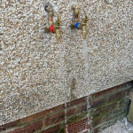 hot and cold outside taps