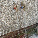 hot and cold outside taps